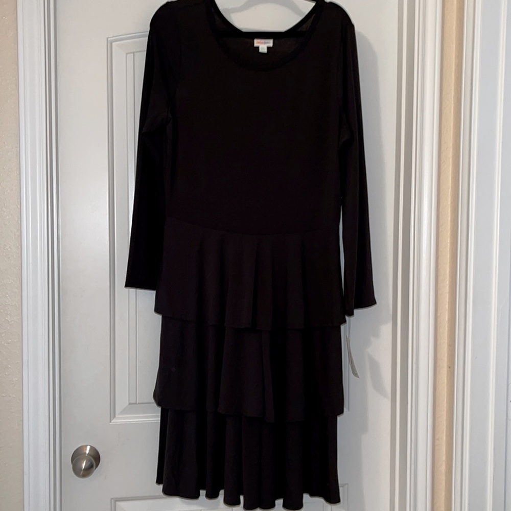 2XL LuLaRoe Black Georgia Dress BNWT